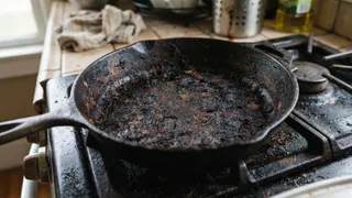 2 пакетика заливаю кипятком, и сковородка как из магазина: жир и нагар канули в Лету