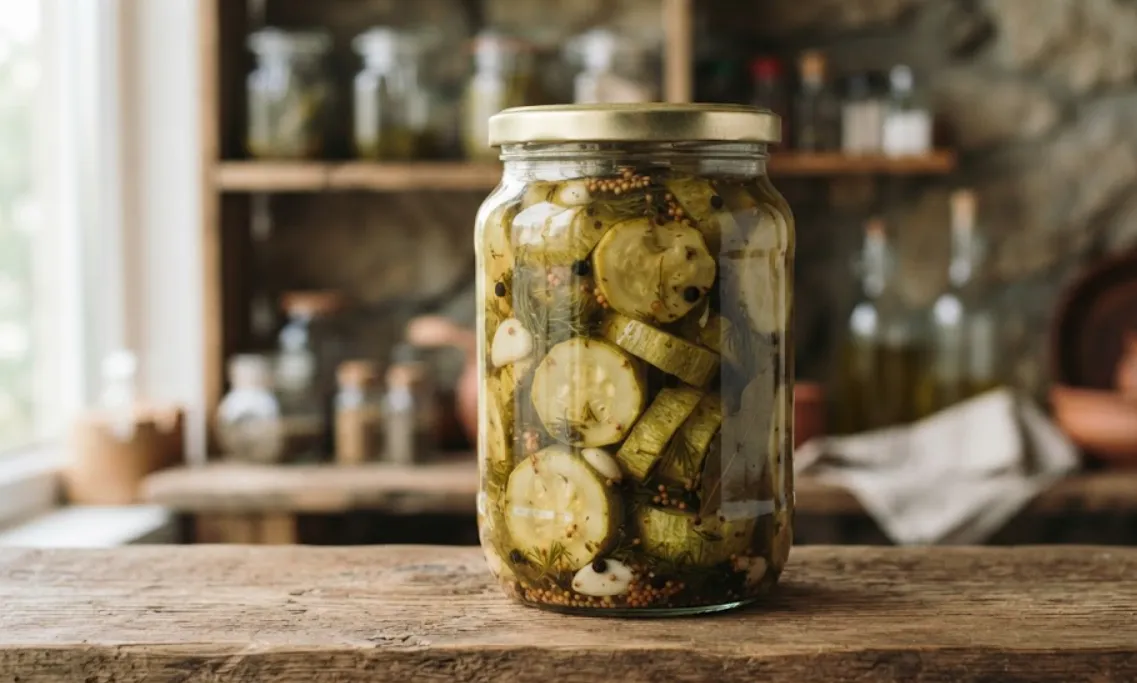 Делаю обалденные консервированные кабачки - по вкусу как маринованные грибы: домашние сметают банку за банкой, любимая закуска