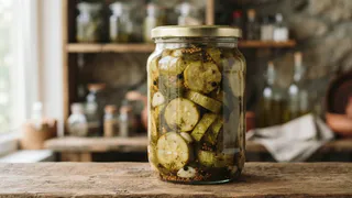 Делаю обалденные консервированные кабачки - по вкусу как маринованные грибы: домашние сметают банку за банкой, любимая закуска 