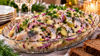 Селёдка «Бомба» — закуска, которую гости сметают со стола первой: вкуснее привычной сельди под шубой