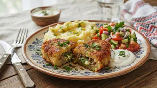 Всего 500 г мяса и 4 картофелины: готовлю котлеты по-гомельски — с хрустящей корочкой и нежной начинкой