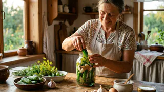 Конец августа — время закруток: обожаю огурцы «Глобус», вкус которых многие помнят ещё с СССР
