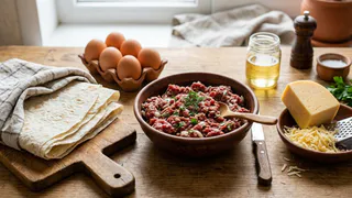 Беру лаваш, фарш и сыр: сворачиваю рулет и в духовку — вкуснейший мясной пирог за 30 минут без лишних хлопот