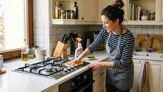 Как просто удалить жир с кухонных шкафов, плиты и вытяжки: способы, для которых не нужна щетка