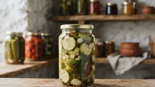 Кабачки без стерилизации и заморочек: рецепт на 5 минут, а вкус - пальчики оближешь