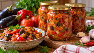 Турецкое мезе из баклажанов и перцев: сочная закуска, которую съедите еще до зимы — вкуснее, чем лечо и салат