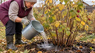 Перед морозами выливаю ведро под малину: кусты уходят в зиму «крепышами» — весной стартуют бодрее, летом радуют богатырским урожаем
