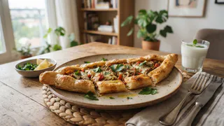Беру готовое тесто – готовлю турецкое блюдо «Пиде»: вкуснее восточных лепешек и итальянской пиццы, а делается на раз-два