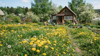 Беру уксус - и одуванчиков на участке как не бывало: бегут теряя тапки - метод без всякой химии