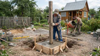 Как залить столбы, чтобы забор стоял намертво - финны научили: технология для идеальной крепости