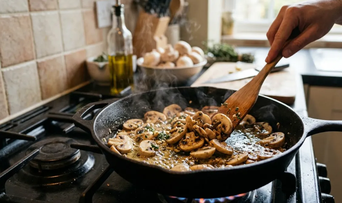 Шампиньоны не потеряют вкус и аромат: как правильно жарить грибы - теперь делаю только так