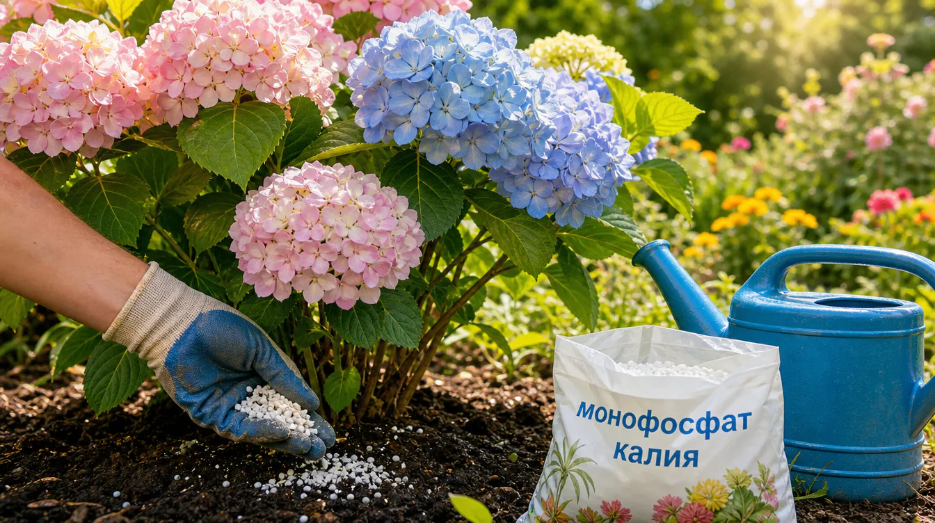 Сделайте после 31 июля: 15 граммов под корень — и гортензия усыпана огромными шапками до заморозков
