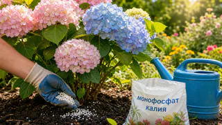 Сделайте после 31 июля: 15 граммов под корень — и гортензия усыпана огромными шапками до заморозков