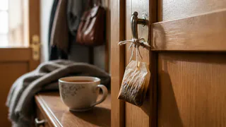 Допиваю чай – и мотаю чайный пакетик на дверную ручку: кажется странным, но эффект супер