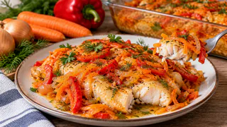 Обычный минтай превращается в настоящий деликатес: всего 3 овоща — и вкус удивляет с первого кусочка