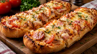 Когда хочется пиццы, беру простой батон: 15 минут — и горячая вкуснятина на столе