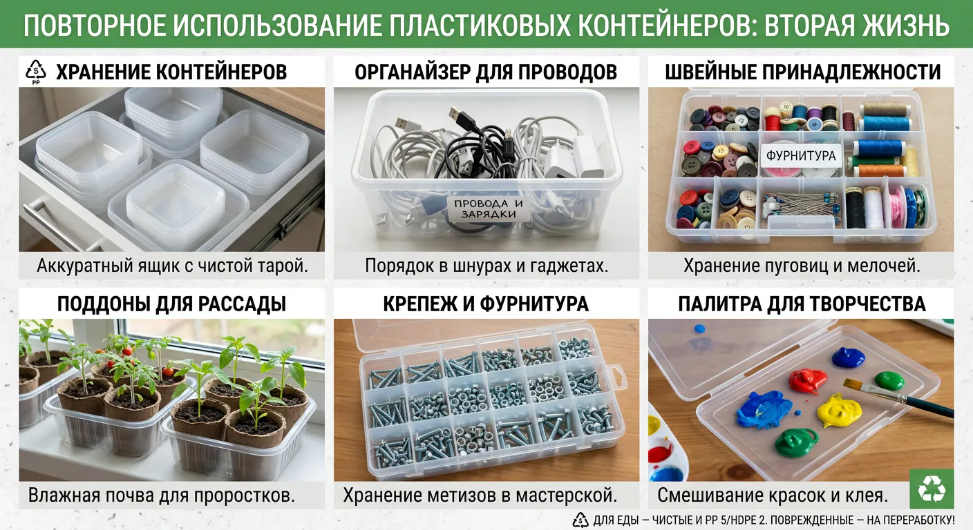 Пластиковые контейнеры теперь — клад для хозяйки, крышки — вообще сокровище: 13 идей с декором и они ещё пригодятся